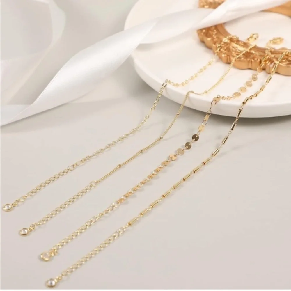 Gold 14k Gold Plated 4pc Bracelet Set